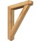 Ekena Millwork Traditional Arts and Crafts Rough Sawn Bracket w/ Offset Brace, Western Red Cedar, 6"W x 32"D x 38"H BKT0604X32X38TRA03RWR - alternate 1